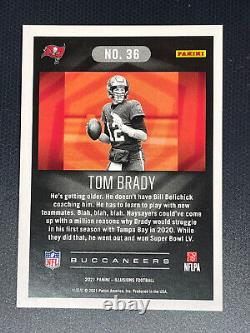 1/1 Jersey Number, 2021 Illusions Trophy Pink Prizm #36 Tom Brady #12/399 READ