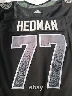 1 Left! Rare 3XL Victor Hedman 77 Tampa Bay Lightning Adidas Black Jersey 60 NWT