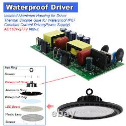 10 Pack 200W UFO High Bay LED Lights for Industrial Commercial Factory Warehouse