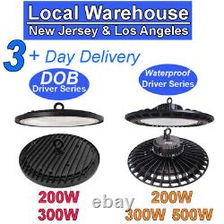 10 Pack 200W UFO High Bay LED Lights for Industrial Commercial Factory Warehouse