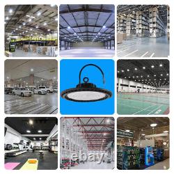 10 Pack 200W UFO High Bay LED Lights for Industrial Commercial Factory Warehouse