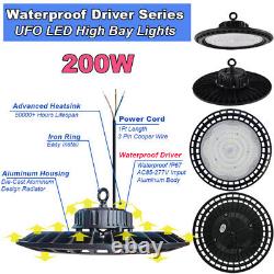 10 Pack 200W UFO High Bay LED Shop Light Warehouse Industrial Factory Commercial