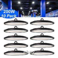 10 Pack 200W UFO LED High Bay Light Shop Industrial Commercial Factory Warehouse