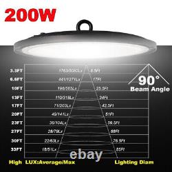 10 Pack 200W UFO LED High Bay Light Shop Industrial Commercial Factory Warehouse