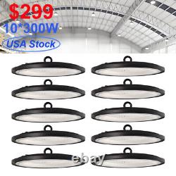 10 Pack 300W UFO LED High Bay Light Commercial Industrial Factory Warehouse Shop