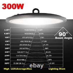 10 Pack 300W UFO LED High Bay Light Commercial Industrial Factory Warehouse Shop