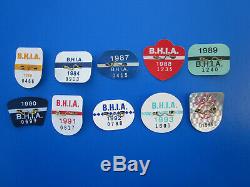 10 Year Collection Bay Head New Jersey Seasonal Beach Badges/tags