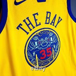100% Authentic Kevin Durant Nike Warriors The Bay Jersey Size 48 L Large Mens