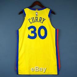 100% Authentic Stephen Curry Nike Warriors The Bay Jersey Size 44 M Medium Mens