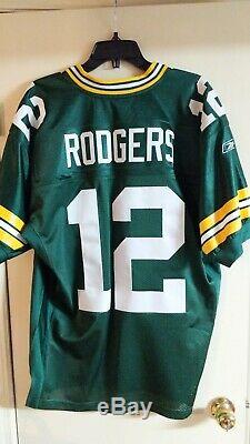 100% authentic Aaron Rodgers Green Bay Packers Reebok jersey size 46 medium