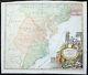 1715 Homann Large Antique Map Of North America Virginia Chesapeake Bay Nj, Ny