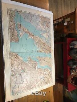 1890 Brooklyn, New York Bay, Jersey City, Hoboken, Bayonne Julius Bien Map