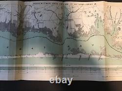 1908 4 maps charts inland waterway New Jersey shorel Cape May to Bay Head