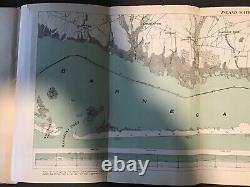 1908 4 maps charts inland waterway New Jersey shorel Cape May to Bay Head