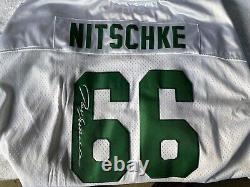 1966 Green Bay Packer Mitchell & Ness Ray Nitschke Jersey sewn 52 Sewn Autograph
