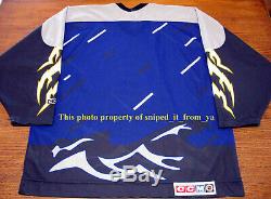 1990's CCM Tampa Bay Lightning 3rd Alt Storm Jersey Size XL