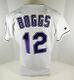 1998 Tampa Bay Devil Rays Wade Boggs #12 Authentic White Jersey Patch Nwt 44 88