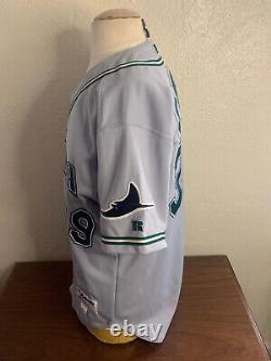 2001 MLB Tampa Bay Devil Rays #39 Mike Caruso Russell Athletics Size 46