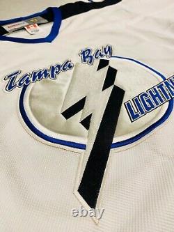 2001 Martin St. Louis Tampa Bay Lightning White Jersey Size Men's Large