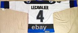 2001 Tampa Bay Lightning Vincent Lecavalier White Jersey Size Men's Large