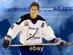 2001 Tampa Bay Lightning Vincent Lecavalier White Jersey Size Men's Large