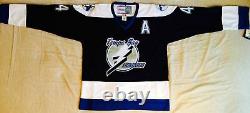 2001 Vincent Lecavalier Tampa Bay Lightning Black Jersey Size Men's Medium