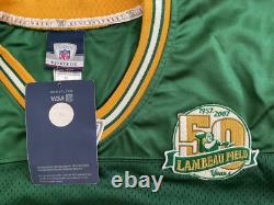 2007 Reebok Brett Favre Green Bay Packers 50th Anniversary Lambeau Field