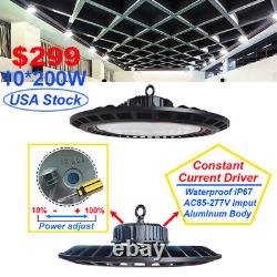 200W UFO Led High Bay Light Gym Warehouse Industrial Commercial Light 6500K 10PC