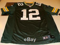2012 NFL Men's Jersey Green Bay Packers Aaron Rodgers Football L TC Home