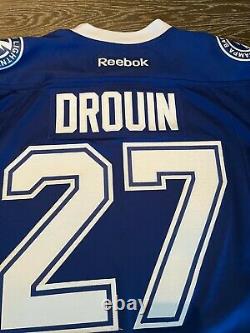 2016-17 Jonathan Drouin Tampa Bay Lightning NHL Reebok Men's Premier Home Jersey