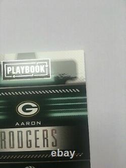 2018 Panini Playbook Aaron Rodgers Green Bay Packers Auto Jersey /25