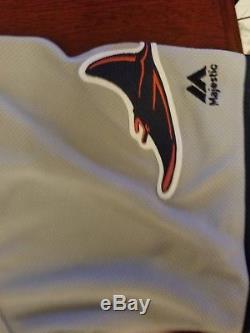 2018 Tampa bay Devil Rays star and stripes jersey flex base authentic sz 44 & 40