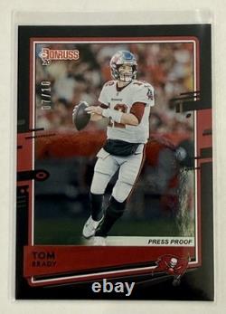 2020 Donruss Tom Brady Press Proof Black /10