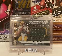2020 Panini Elements Jordan Love Frequency Jersey Card 152/199 Green Bay Packers