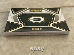 2020 Panini Playbook AJ DILLON Gold parallel jersey auto 72/99 GREEN BAY PACKERS