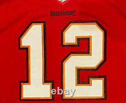 2020 Tampa Bay Buccaneers -Tom Brady #12 Red Stitched Game Jersey 4XL