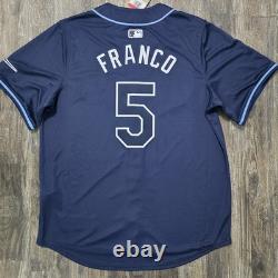 2022 Nike Tampa Bay Rays Jersey Away Jersey Blue Wander Franco