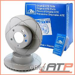 2x Ate Power Brake Disc Front Vented Ø256 Audi A2 8z 00-05 A3 8l 96-03