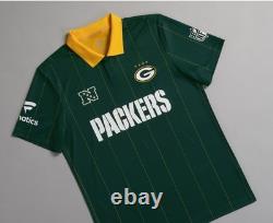 3 Authentic Green Bay Packers Fanatics NFL Football x Football Jersey Sz S/M/L