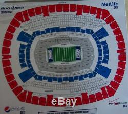 3 Lower Tickets New York Giants/green Bay Packers Aisle-1-3 Row40sec106+parkpass