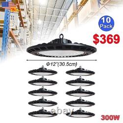 300 Watt High Bay Light 10 Pack 30000Lm Barn Workshop Industrial Facility Light