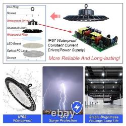 300W LED UFO High Bay Shop Light 10 Pack Factory High Ceiling Lighting 30000 Lms