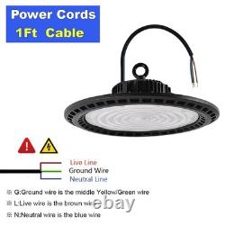 300W LED UFO High Bay Shop Light 10 Pack Factory High Ceiling Lighting 30000 Lms