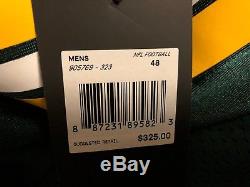 $325 NEW Nike Green Bay Packers Elite On-Field Jersey 48 XL Green Blank