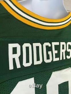 $325 Nike Aaron Rodgers Green Bay Packers Elite NFL Stitched Jersey Size 56 3XL