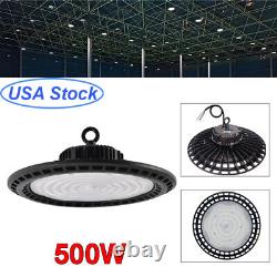 4 Pack 500W UFO LED High Bay Light Garage Industrial Commercial Warehouse Lamp