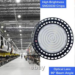 4 Pack 500W UFO LED High Bay Light Garage Industrial Commercial Warehouse Lamp