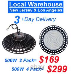 4 Pack 500W UFO Led High Bay Light Industrial Commercial Factory Warehouse Light