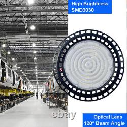 500W UFO LED High Bay Light Factory Warehouse Industrial Commercial Lighting 4PC