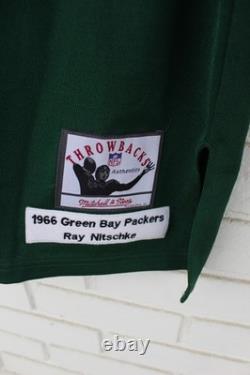 66 Green Bay Packers Nitschke jersey Mitchell Ness Jurgella Collection Size 48